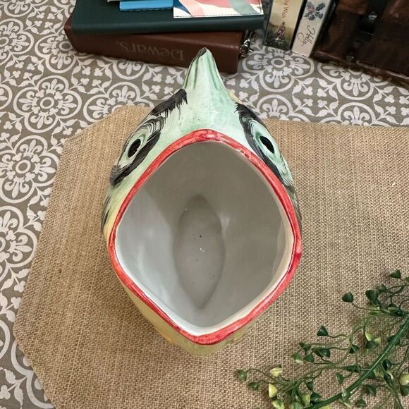 Bassano Made in Italy Ceramic Vintage Tropical Fish Pitcher Pottery Hand Painted - Picture 6 of 11